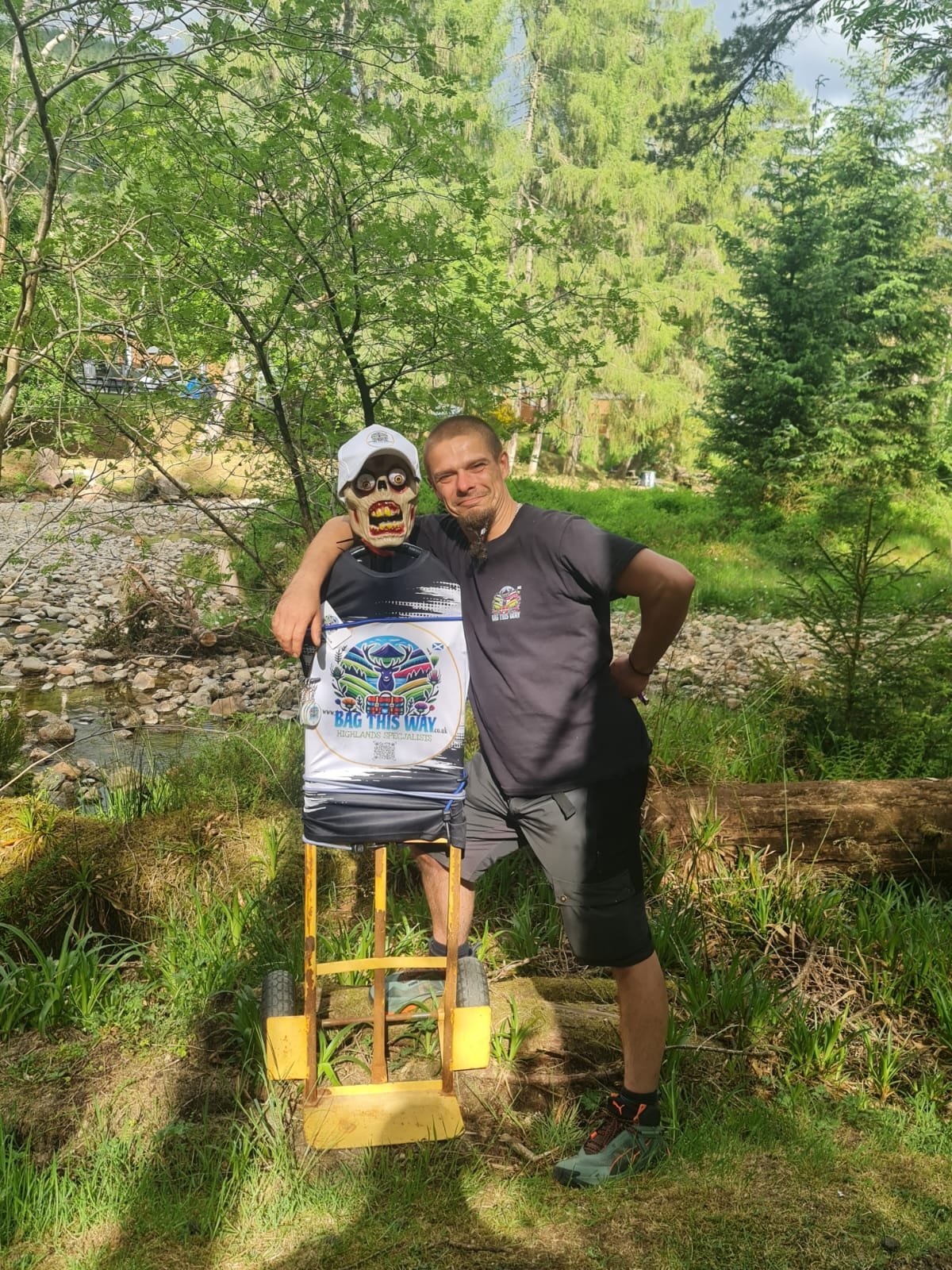 Guide with new team member on West Highland Way